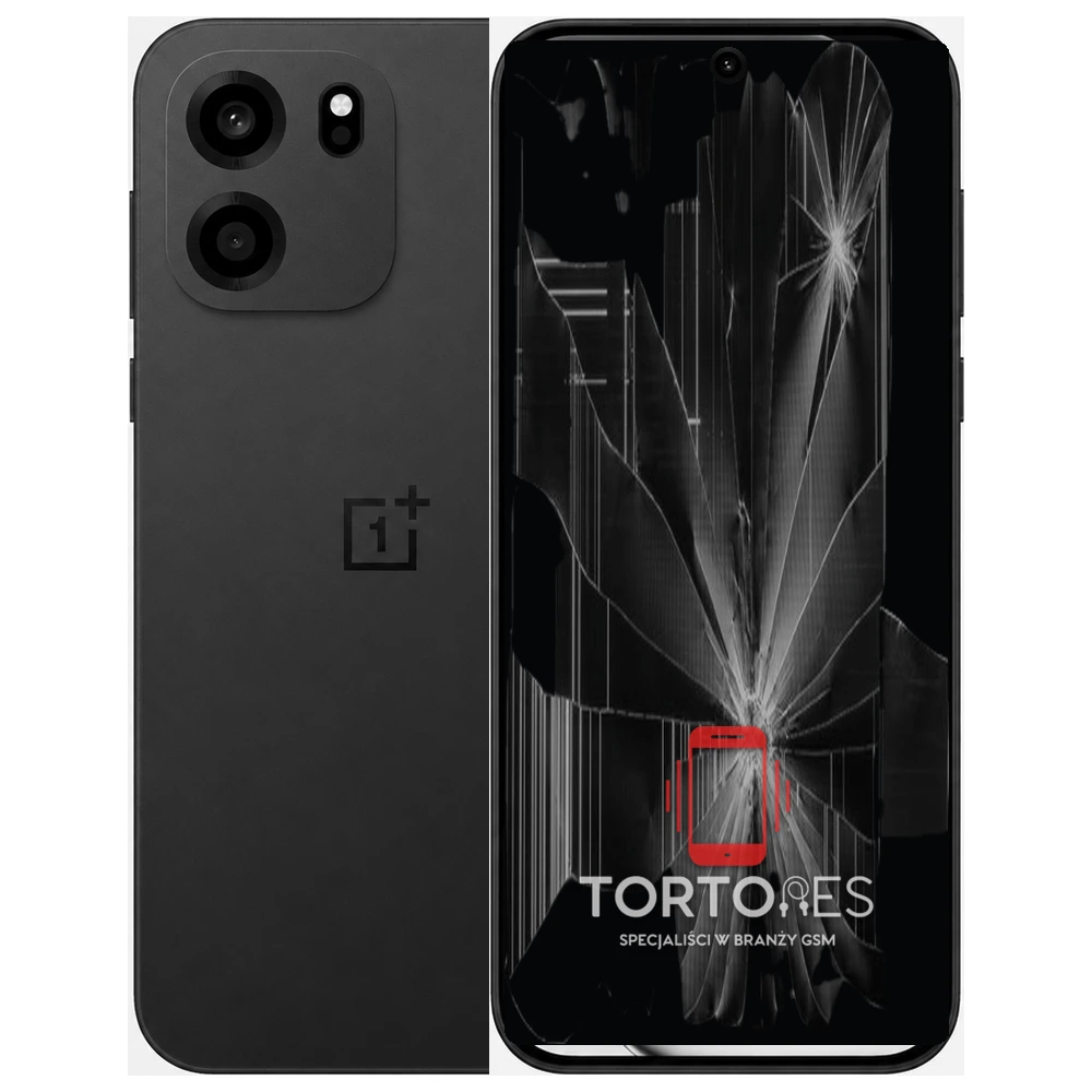 OnePlus Nord CE6 z ilustracją pękniętego wyświetlacza - wymiana zbitego wyświetlacza