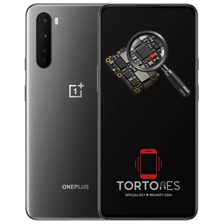 OnePlus Nord z symbolem diagnostyki - diagnoza telefonu