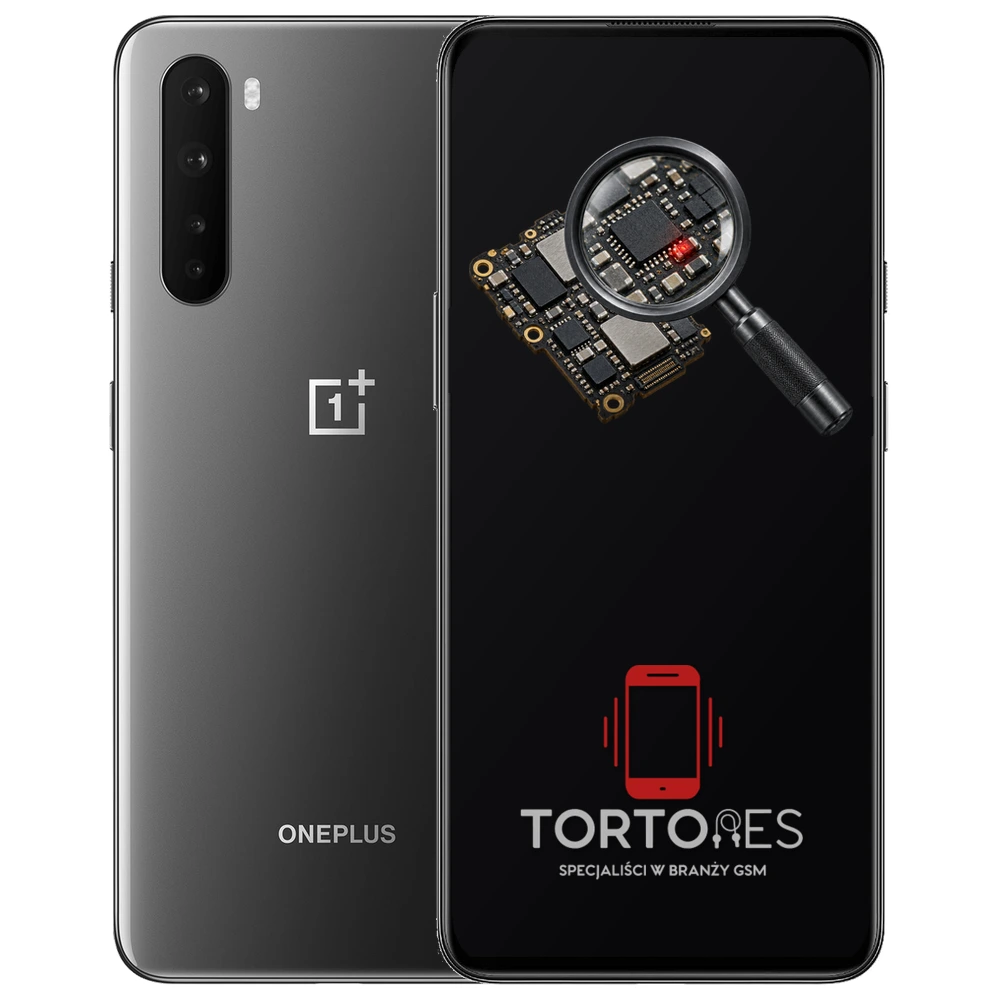 OnePlus Nord z symbolem diagnostyki - diagnoza telefonu