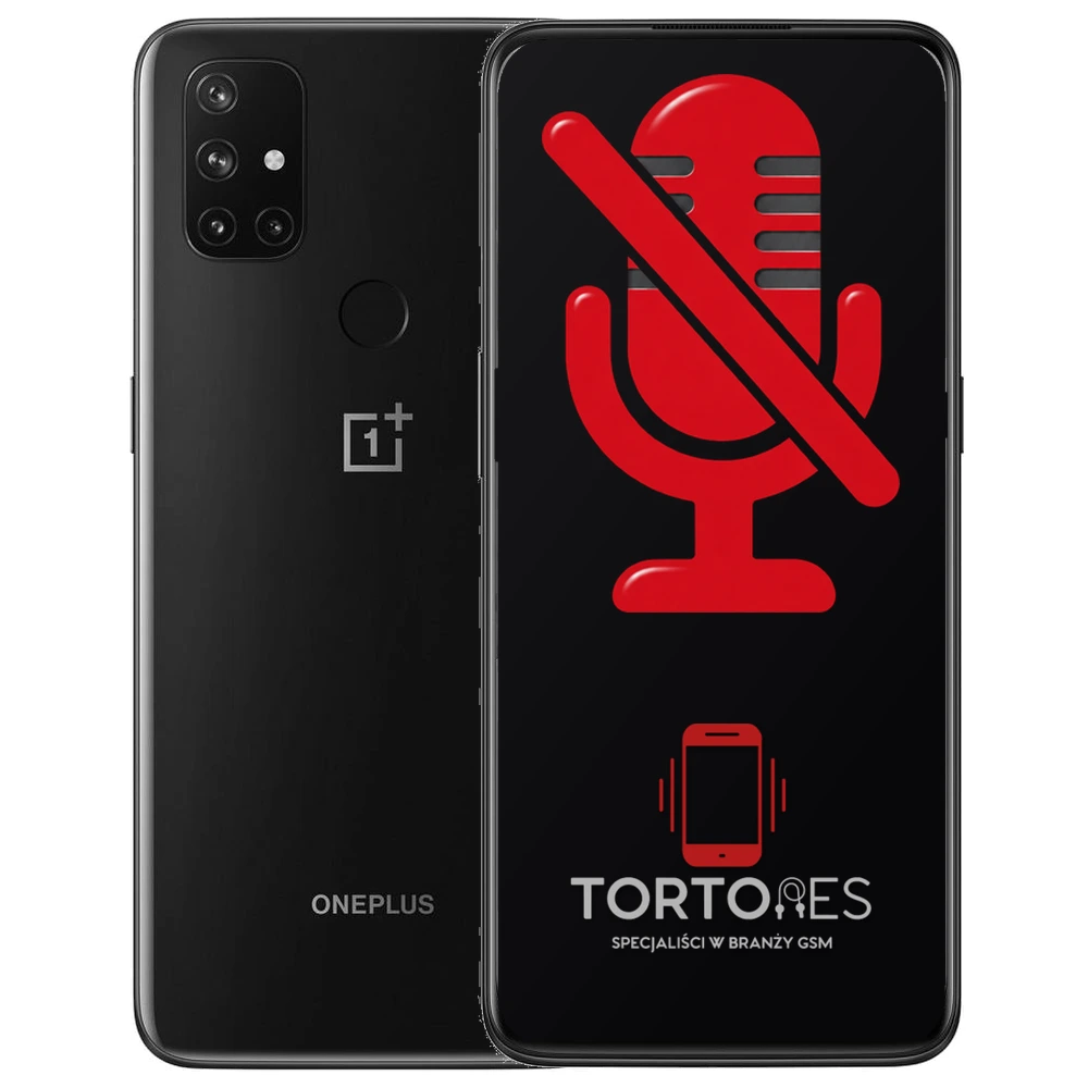 OnePlus Nord N10 5G z symbolem mikrofonu - naprawa mikrofonu