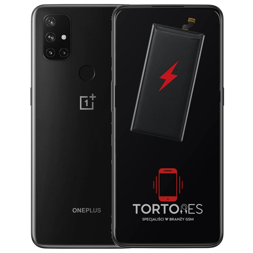 OnePlus Nord N10 5G z ilustracją baterii - wymiana baterii
