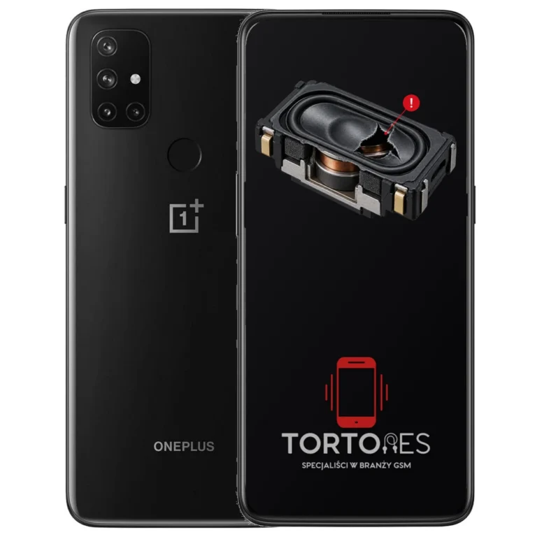 OnePlus Nord N10 5G z symbolem głośnika multimedialnego - wymiana głośnika multimedialnego