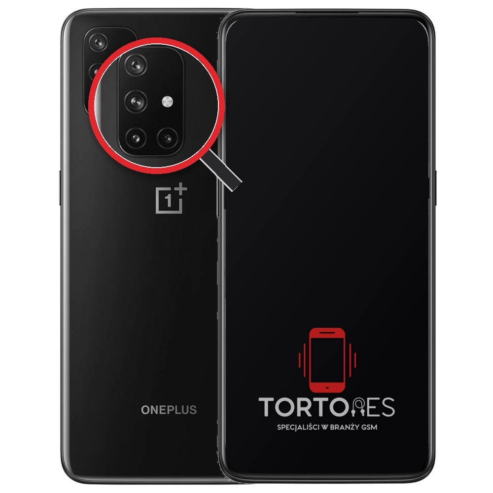 OnePlus Nord N10 5G z lupą na tylnych aparatach - wymiana tylnej kamery