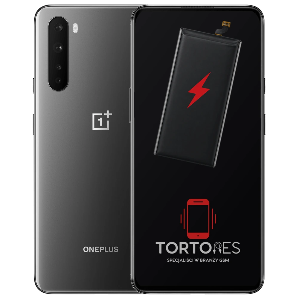 OnePlus Nord z ilustracją baterii - wymiana baterii