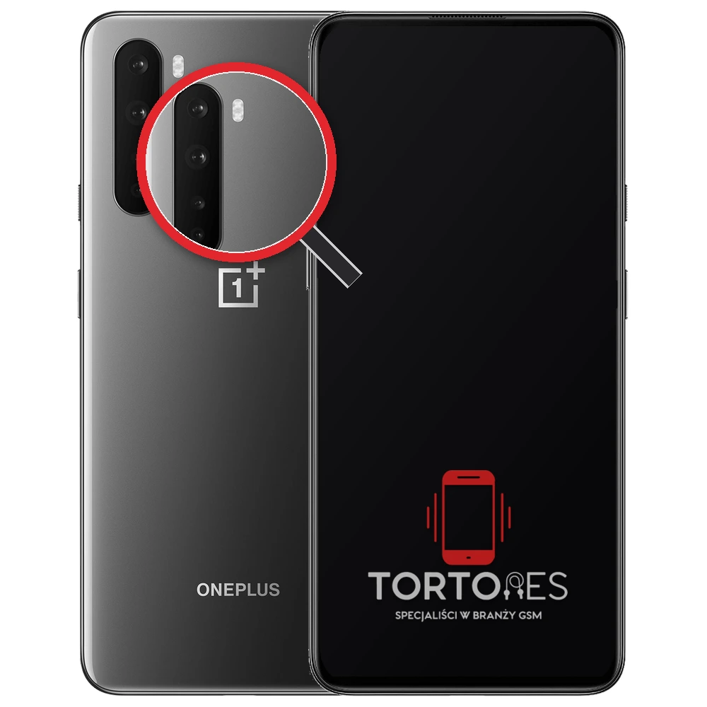 OnePlus Nord z lupą na tylnych aparatach - wymiana tylnej kamery