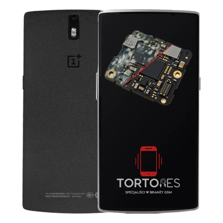 OnePlus One z ilustracją zalania - czyszczenie po zalaniu