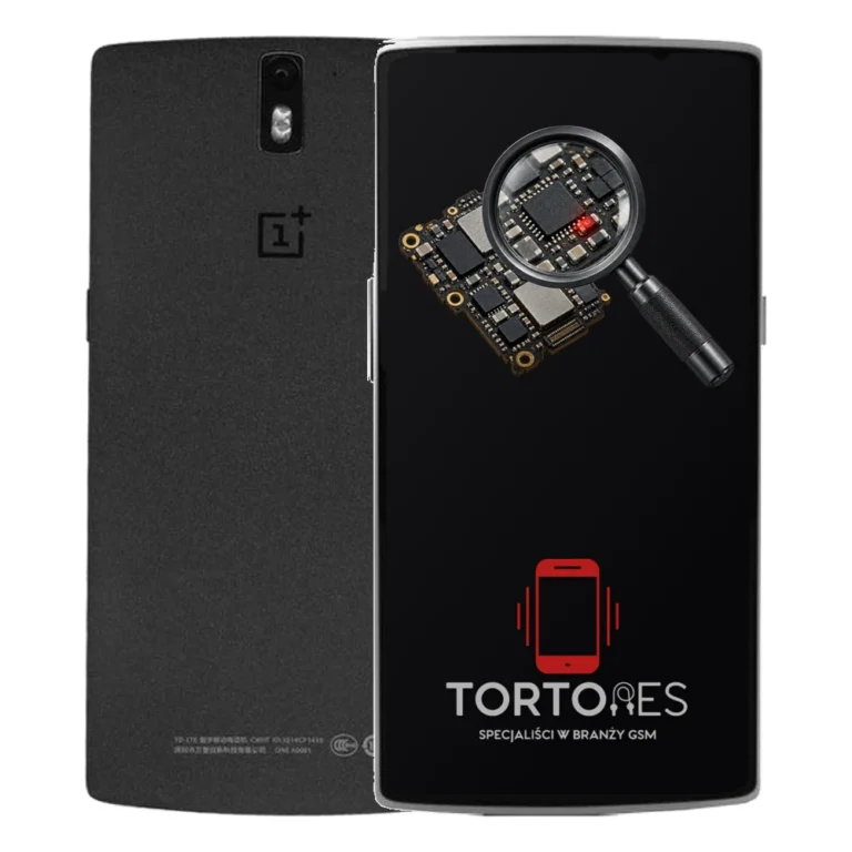 OnePlus One z symbolem diagnostyki - diagnoza telefonu
