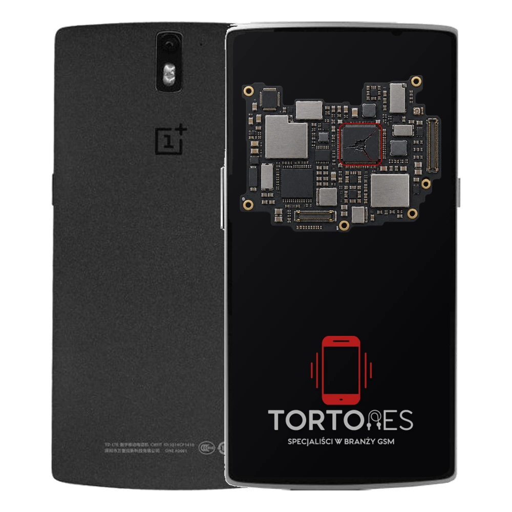 OnePlus One z ilustracją płyty głównej - naprawa płyty głównej