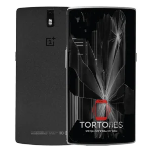 OnePlus One z ilustracją pękniętego wyświetlacza - wymiana zbitego wyświetlacza