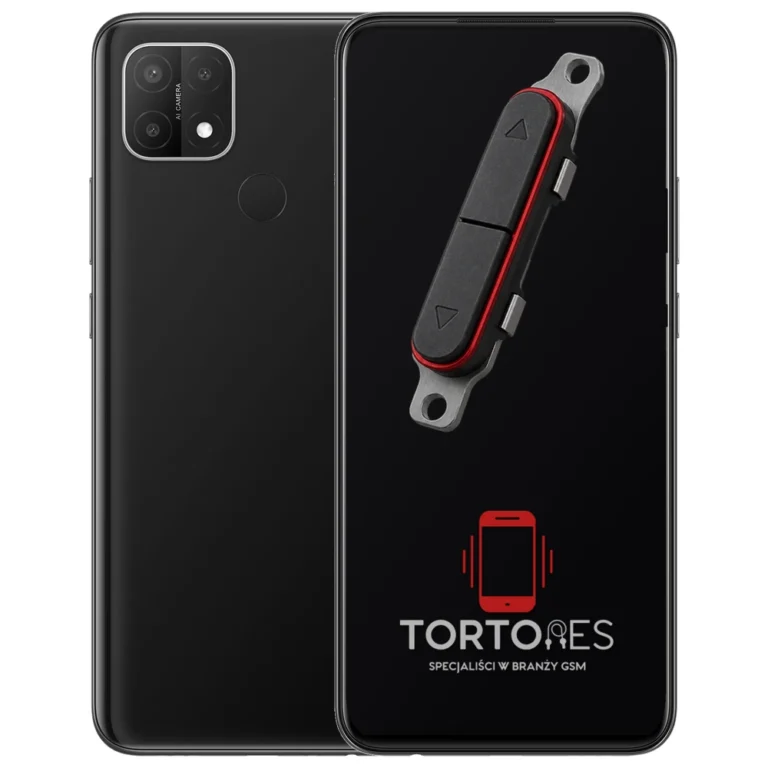 OPPO A15 z symbolem przycisków - naprawa przycisków włączania i głośności