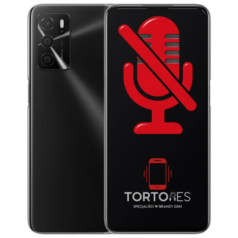 OPPO A16 z symbolem mikrofonu - naprawa mikrofonu