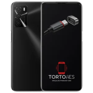 OPPO A16 z ilustracją złącza ładowania - naprawa złącza ładowania