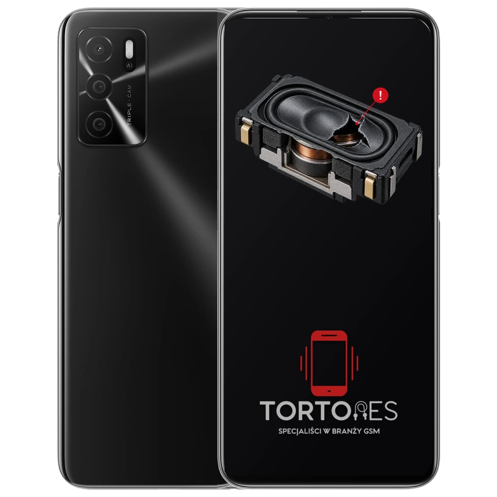OPPO A16 z symbolem głośnika multimedialnego - wymiana głośnika multimedialnego