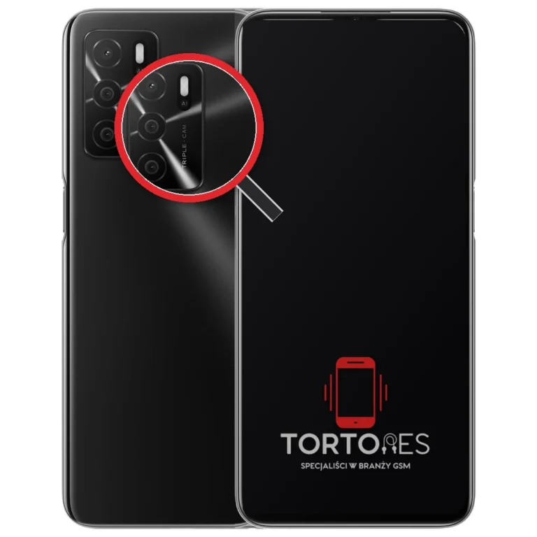 OPPO A16 z lupą na tylnych aparatach - wymiana tylnej kamery
