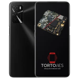OPPO A16s z ilustracją zalania - czyszczenie po zalaniu