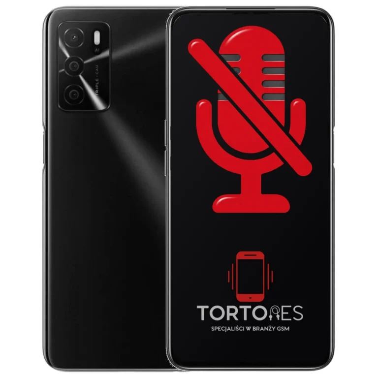 OPPO A16s z symbolem mikrofonu - naprawa mikrofonu