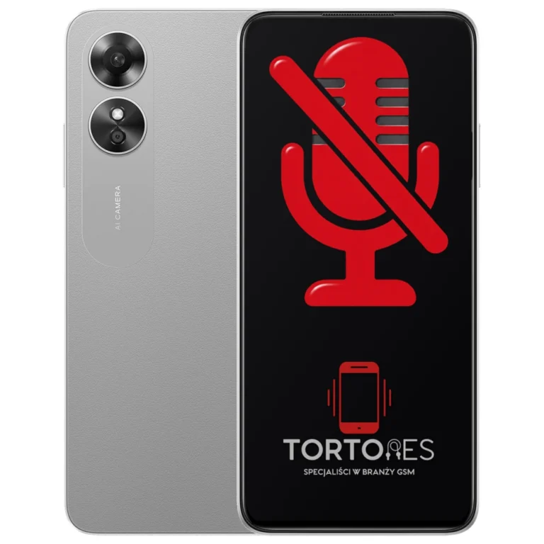 OPPO A17 z symbolem mikrofonu - naprawa mikrofonu