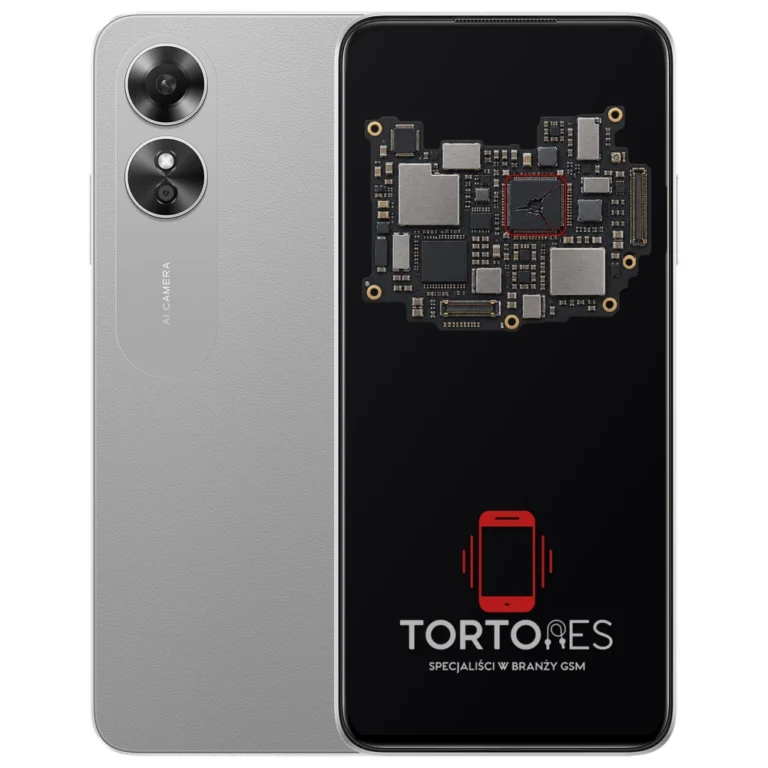 OPPO A17 z ilustracją płyty głównej - naprawa płyty głównej