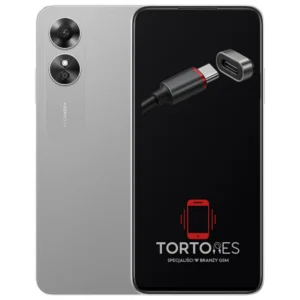 OPPO A17 z ilustracją złącza ładowania - naprawa złącza ładowania