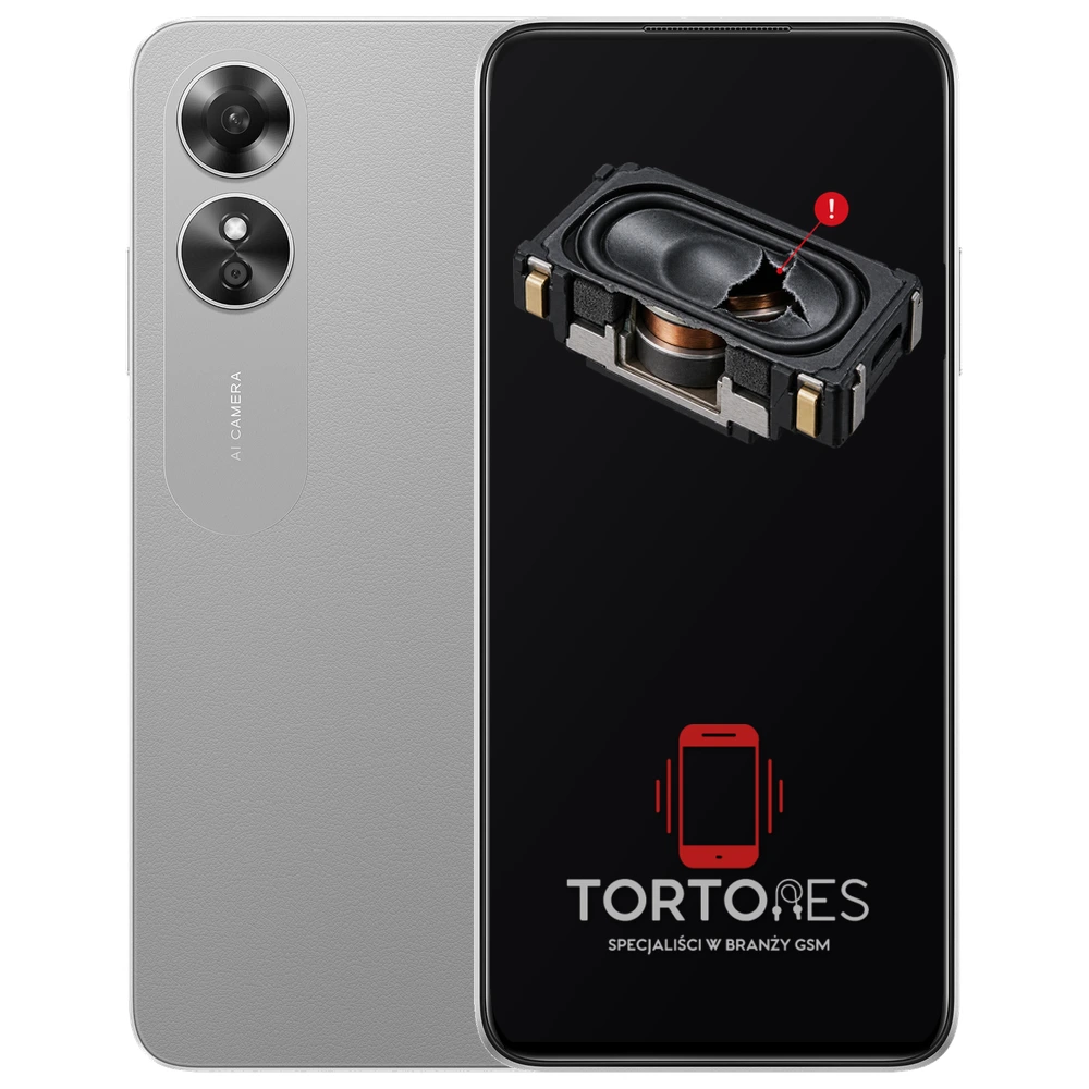 OPPO A17 z symbolem głośnika multimedialnego - wymiana głośnika multimedialnego