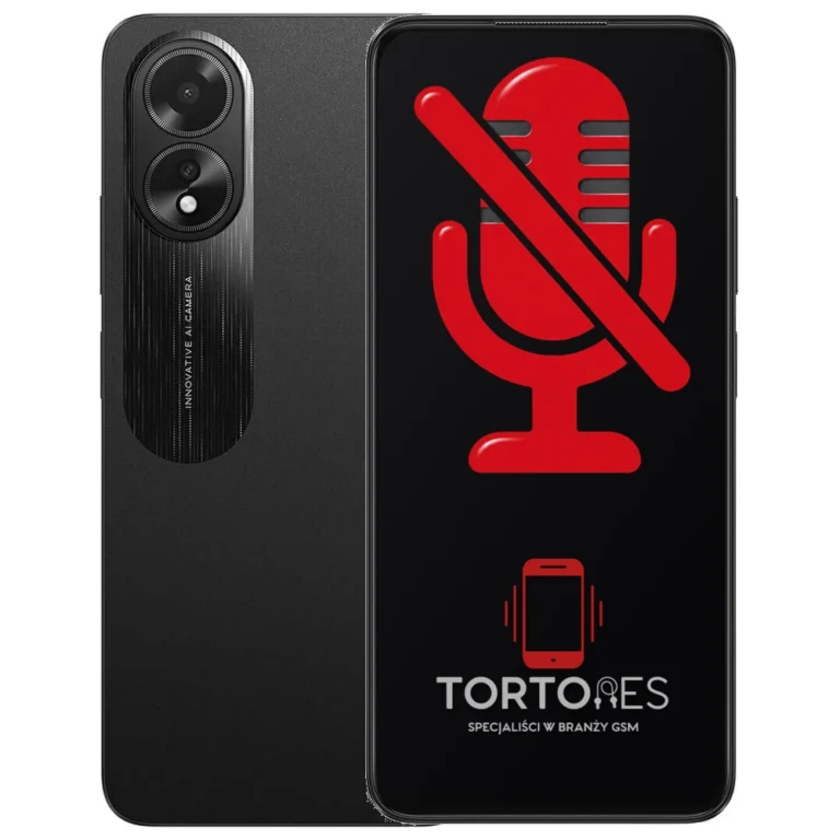 OPPO A18 z symbolem mikrofonu - naprawa mikrofonu