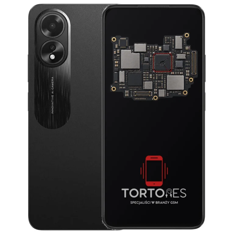 OPPO A18 z ilustracją płyty głównej - naprawa płyty głównej