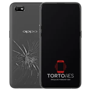 OPPO A1k z ilustracją pękniętej tylnej klapki - wymiana zbitej klapki