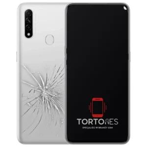 OPPO A31 (2020) z ilustracją pękniętej tylnej klapki - wymiana zbitej klapki