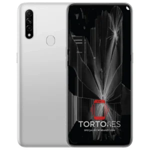 OPPO A31 (2020) z ilustracją pękniętego wyświetlacza - wymiana zbitego wyświetlacza
