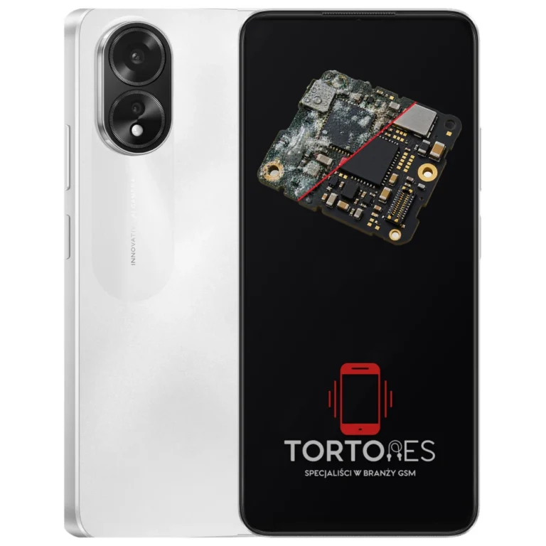 OPPO A38 z ilustracją zalania - czyszczenie po zalaniu