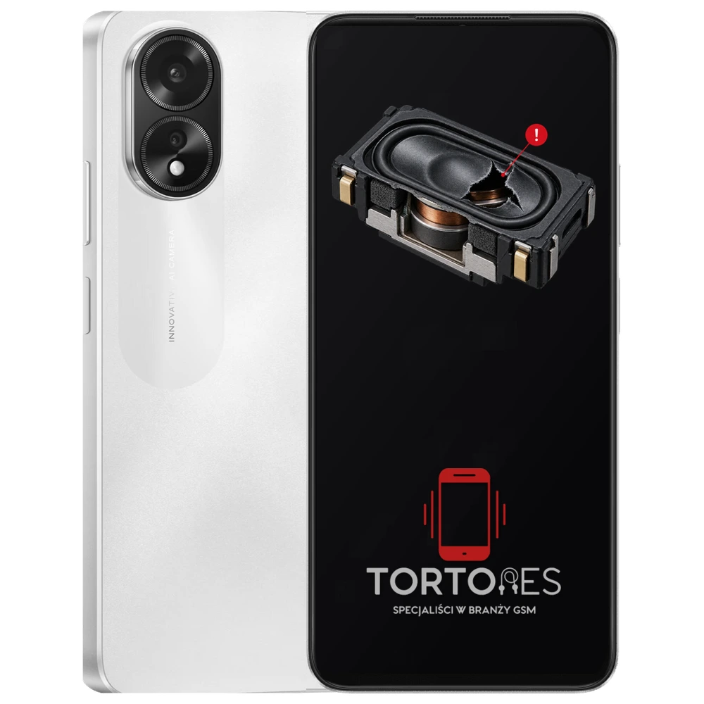 OPPO A38 z symbolem głośnika multimedialnego - wymiana głośnika multimedialnego