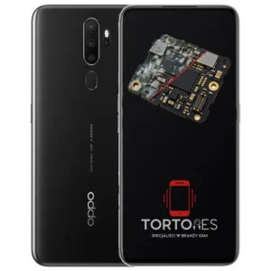 OPPO A5 (2020) z ilustracją zalania - czyszczenie po zalaniu