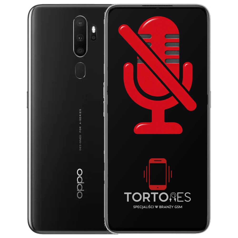 OPPO A5 (2020) z symbolem mikrofonu - naprawa mikrofonu