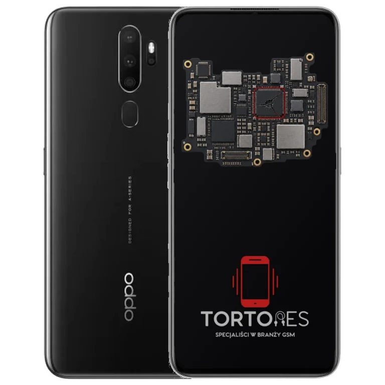 OPPO A5 (2020) z ilustracją płyty głównej - naprawa płyty głównej