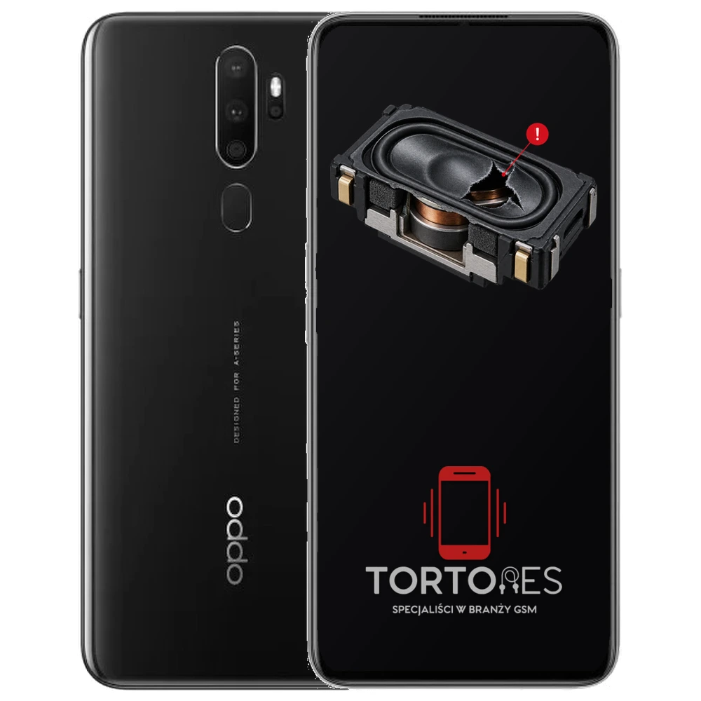 OPPO A5 (2020) z symbolem głośnika multimedialnego - wymiana głośnika multimedialnego