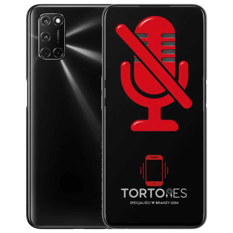 OPPO A52 z symbolem mikrofonu - naprawa mikrofonu