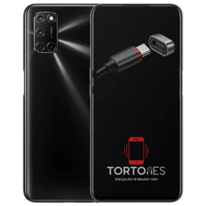 OPPO A52 z ilustracją złącza ładowania - naprawa złącza ładowania