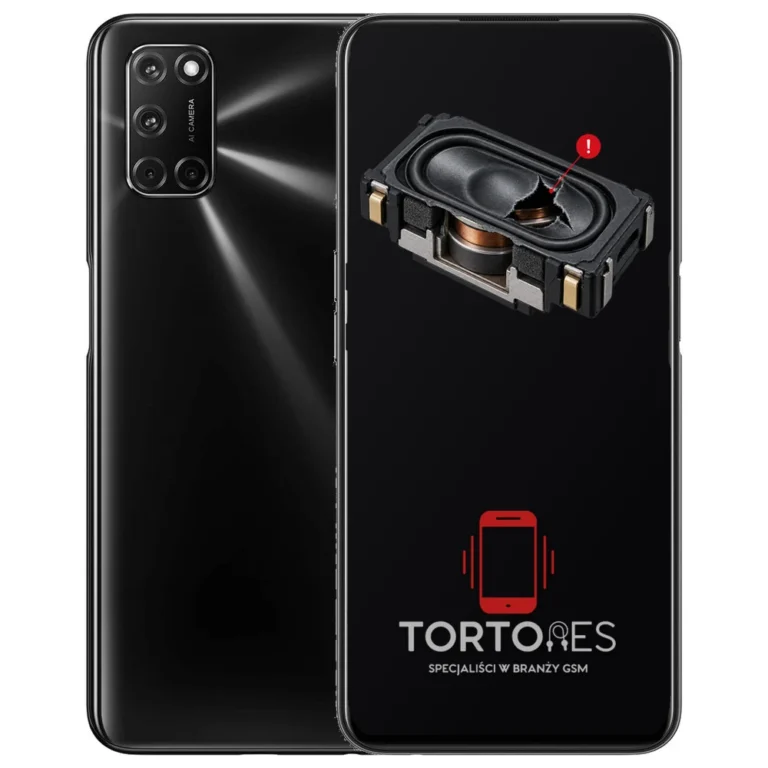 OPPO A52 z symbolem głośnika multimedialnego - wymiana głośnika multimedialnego