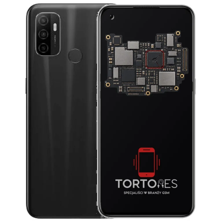 OPPO A53 (2020) z ilustracją płyty głównej - naprawa płyty głównej
