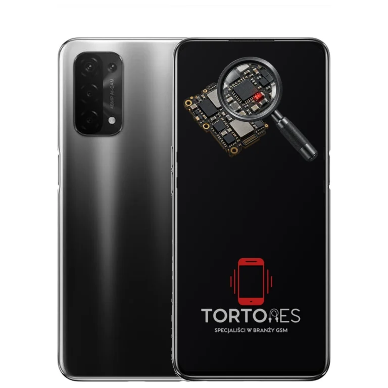 OPPO A54 5G z symbolem diagnostyki - diagnoza telefonu