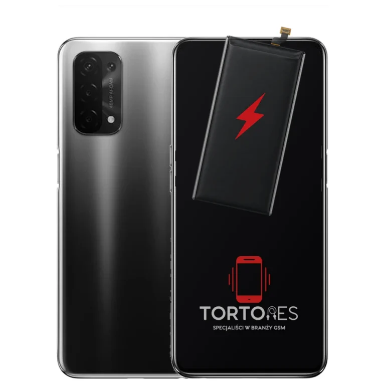 OPPO A54 5G z ilustracją baterii - wymiana baterii