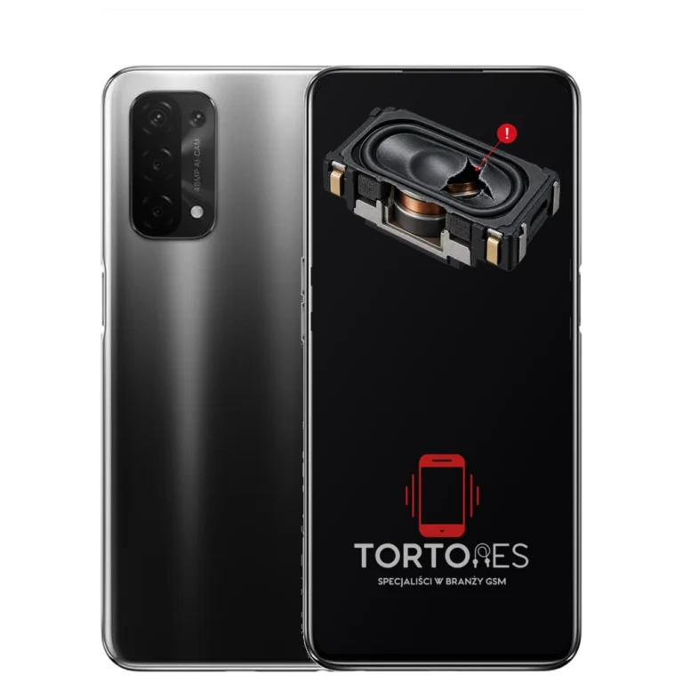 OPPO A54 5G z symbolem głośnika multimedialnego - wymiana głośnika multimedialnego