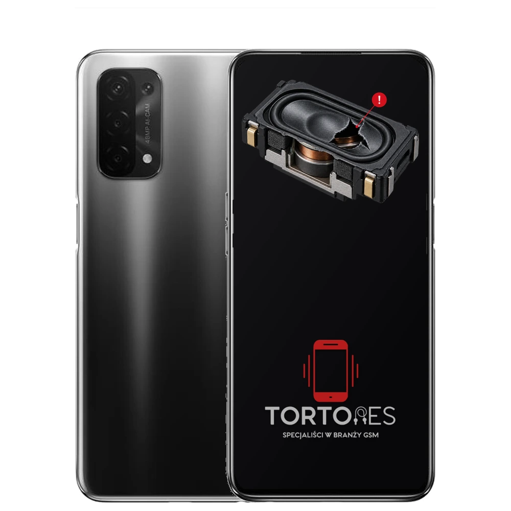 OPPO A54 5G z symbolem głośnika multimedialnego - wymiana głośnika multimedialnego