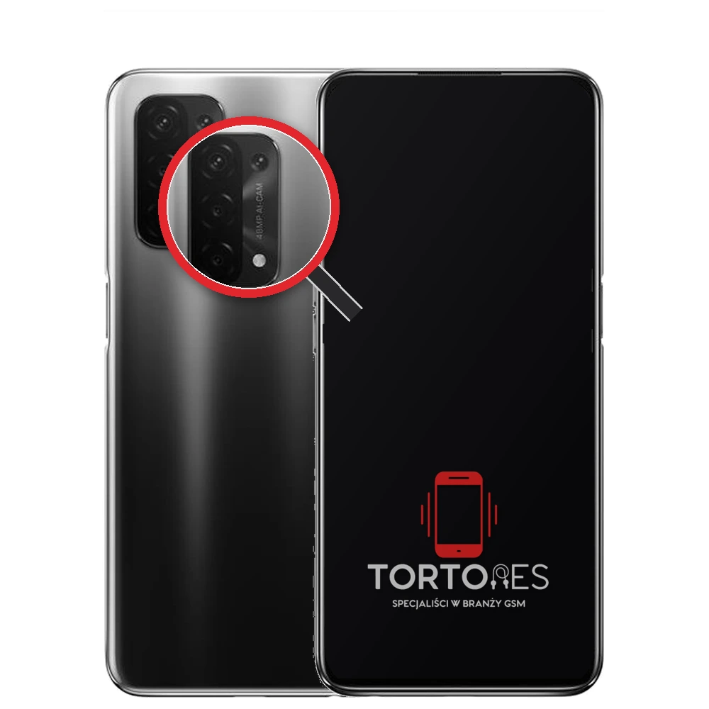 OPPO A54 5G z lupą na tylnych aparatach - wymiana tylnej kamery
