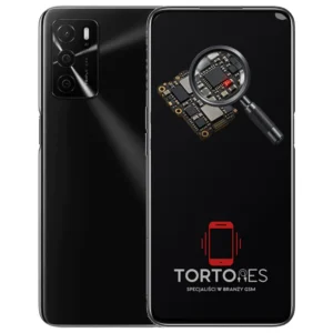 OPPO A54s z symbolem diagnostyki - diagnoza telefonu