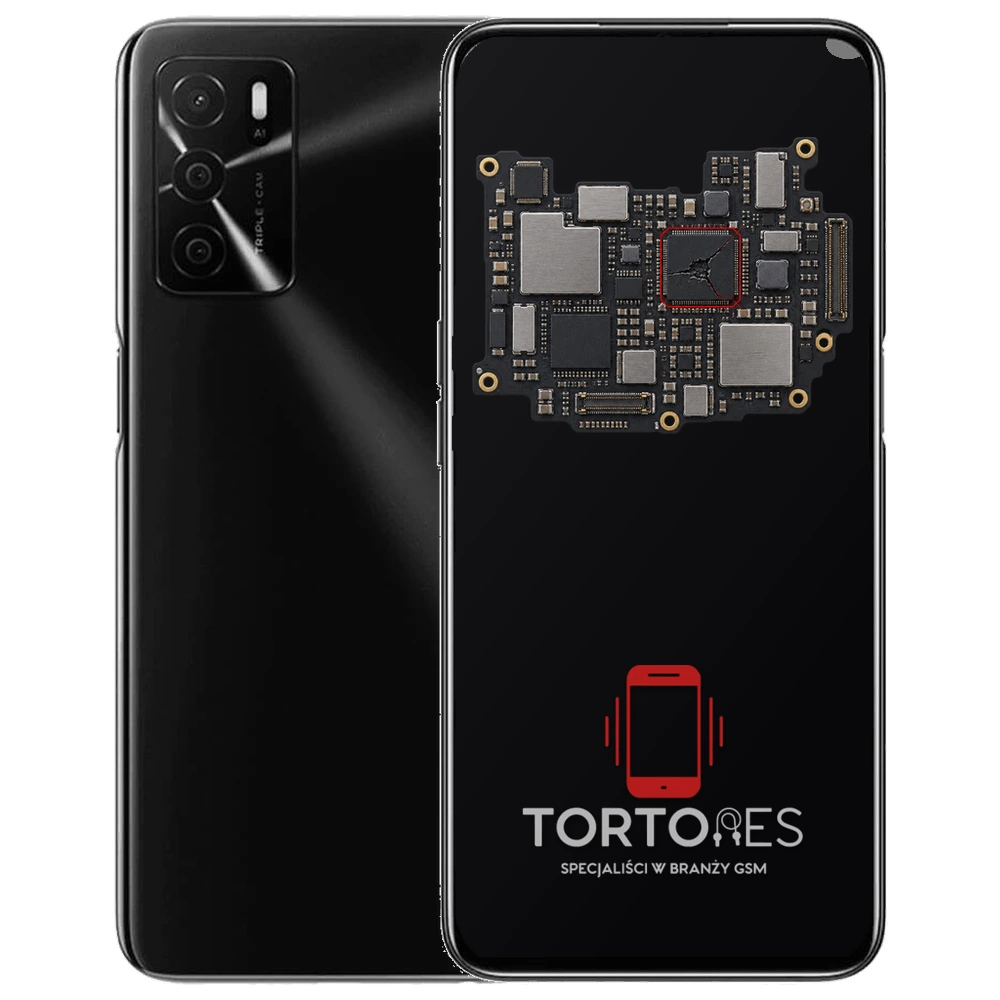 OPPO A54s z ilustracją płyty głównej - naprawa płyty głównej