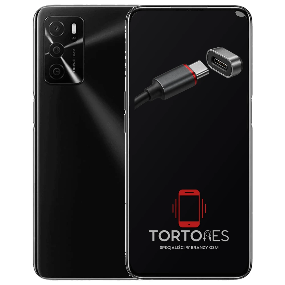 OPPO A54s z ilustracją złącza ładowania - naprawa złącza ładowania