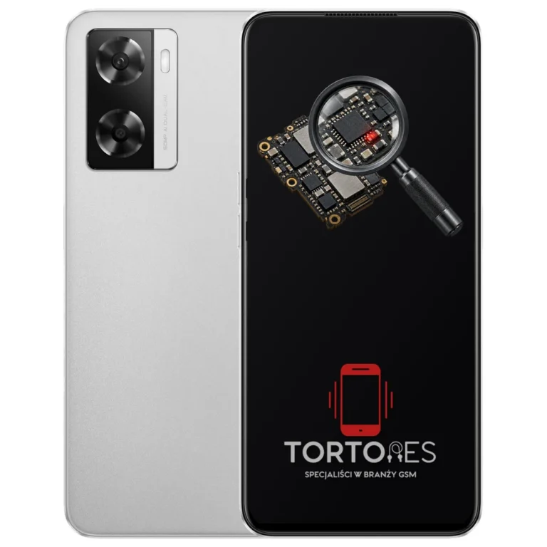 OPPO A57s z symbolem diagnostyki - diagnoza telefonu