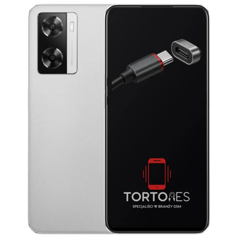 OPPO A57s z ilustracją złącza ładowania - naprawa złącza ładowania