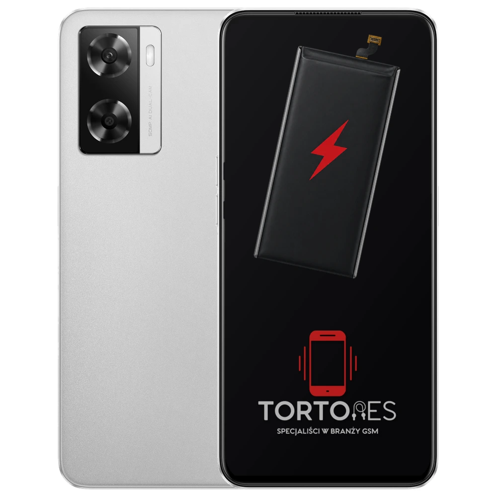 OPPO A57s z ilustracją baterii - wymiana baterii